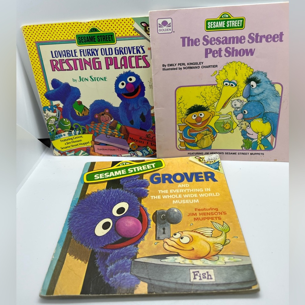 Vintage Sesame Street Book X 3